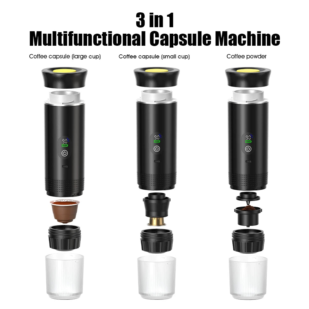 Portable espresso machine for travel, outdoor and camping